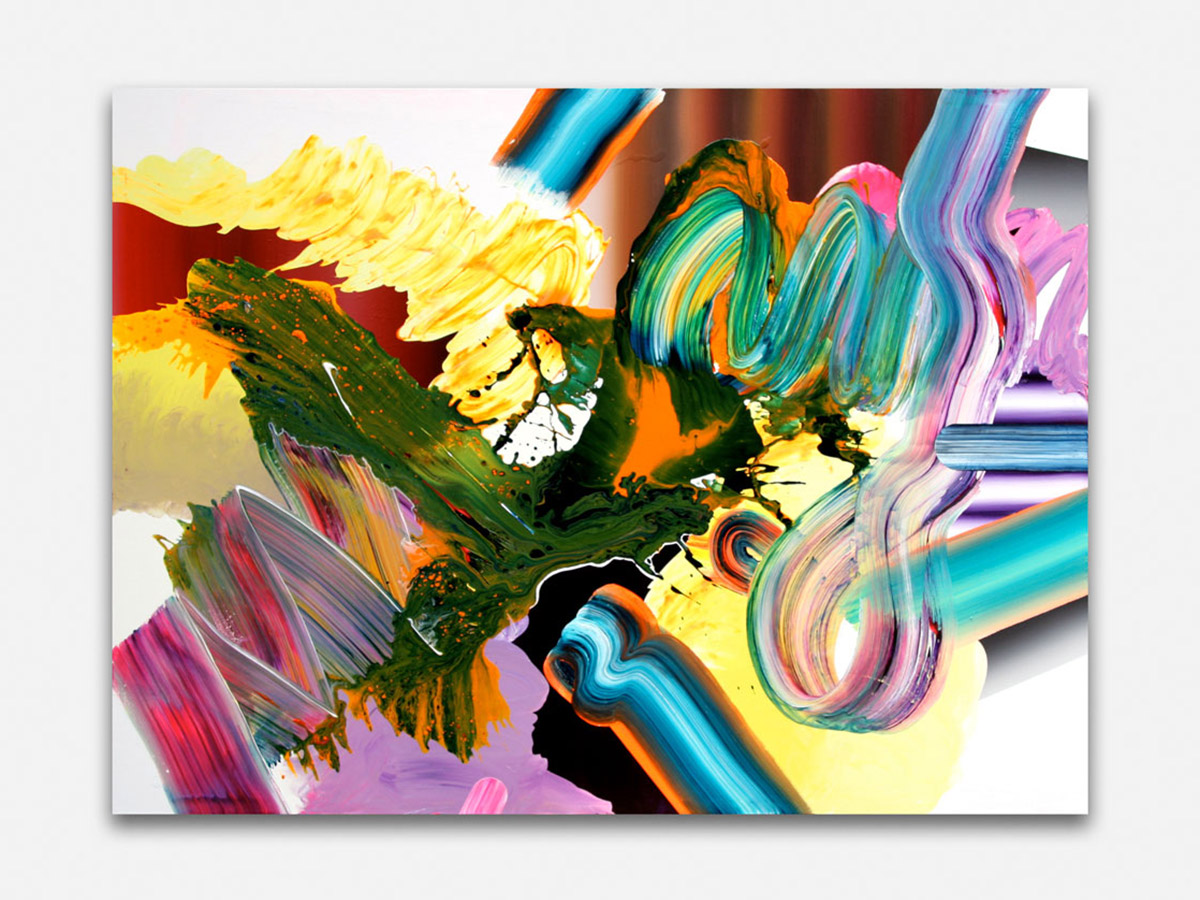 Yago Hortal - V13. 2007—2008. Acrylic on canvas. 150 x 200 cm