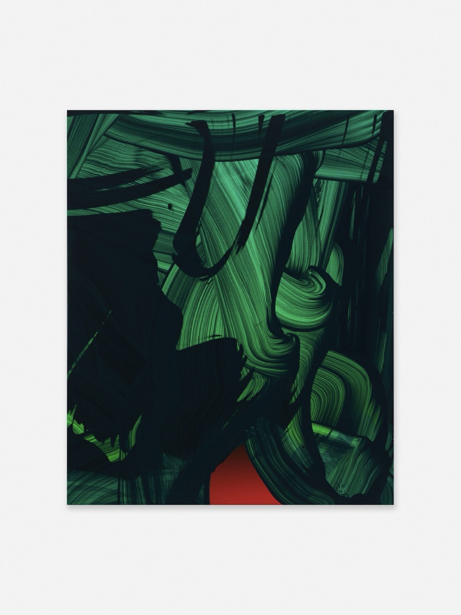 Yago Hortal - Z100. 2025. Acrylic on linen. 120 x 100 cm
