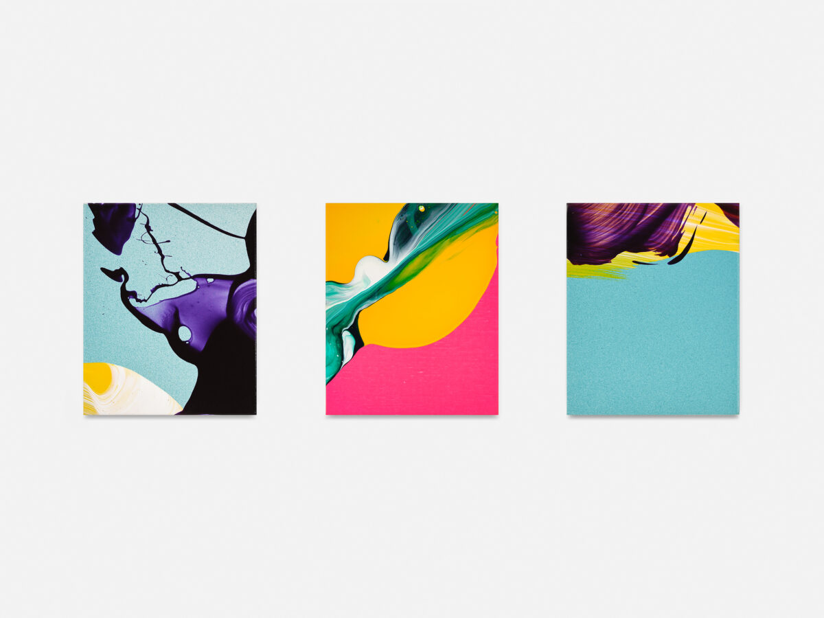Yago Hortal - Z115. 2026. Acrylic on linen. 27 x 22 cm each