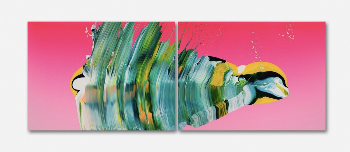 Yago Hortal - Z80. 2023. Acrylic on linen. 140 x 380 cm